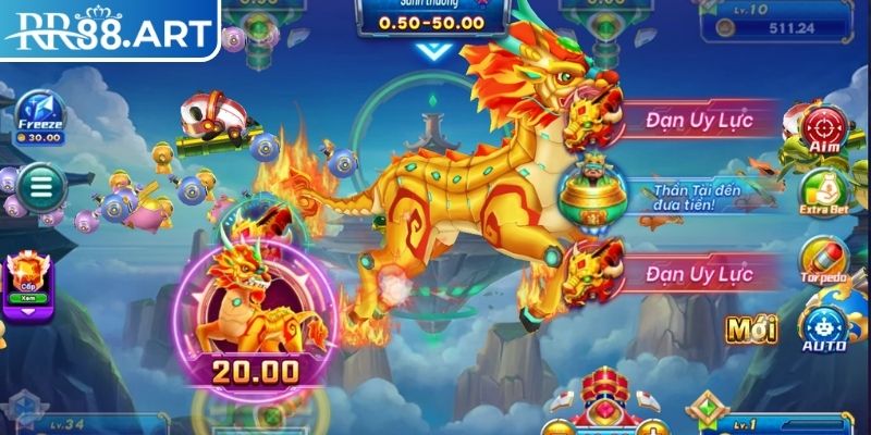 Chúng Thần Phát Tài RR88 – Tựa Game Bắn Cá Hấp Dẫn Nhất 2 Hệ thống skill đẹp mắt