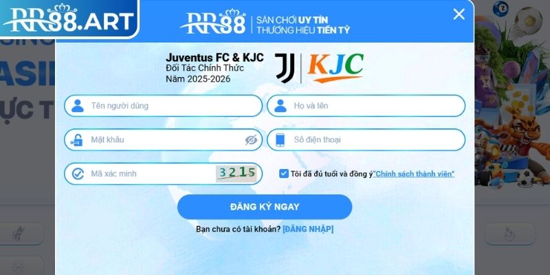 Đăng ký RR88 – Bước Đầu Trải Nghiệm Sân Chơi Đẳng Cấp 2 Cách đăng ký trên website