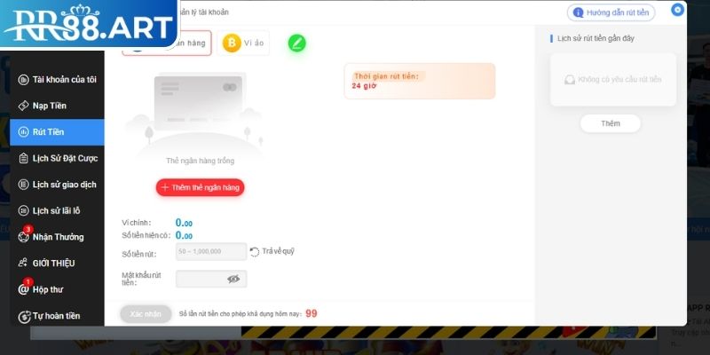 Nạp Rút Tiền RR88 – Hướng Dẫn Giao Dịch An Toàn Và Nhanh Chóng 3 Lưu ý khi nạp rút tiền RR88
